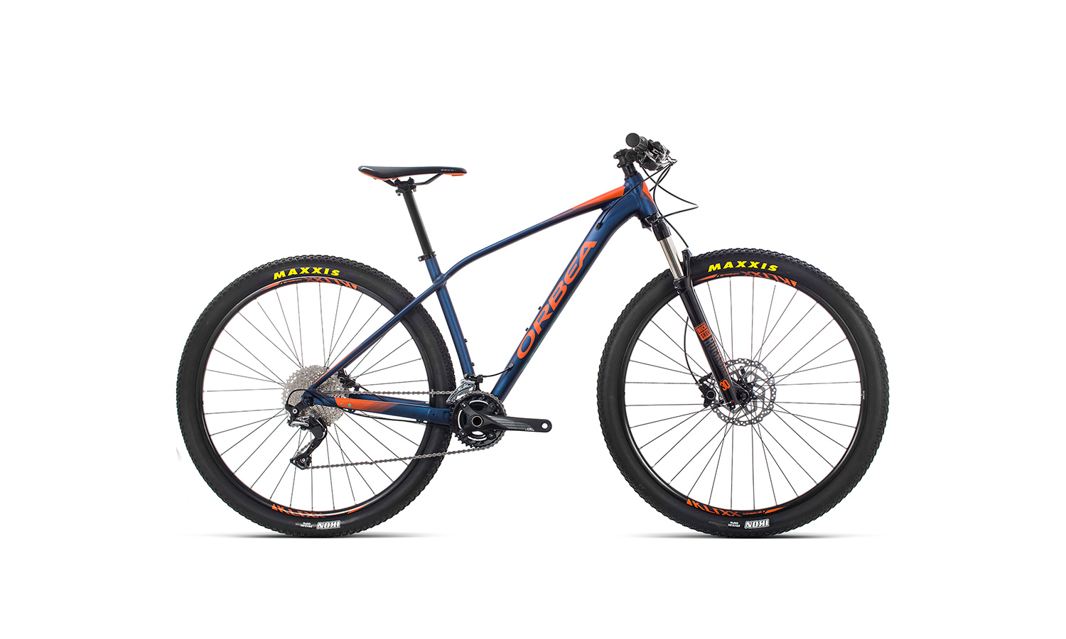Фотографія Велосипед Orbea ALMA 29 H50 (2019) 2019 Синьо-жовтогарячий 